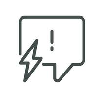 Energy related icon outline and linear vector. vector