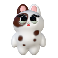 Magical Bunny in 3D Cute png