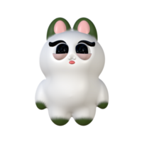Magical Bunny in 3D Cute png