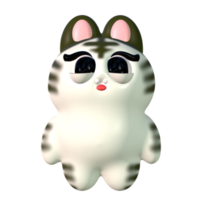 Magical Bunny in 3D Cute png