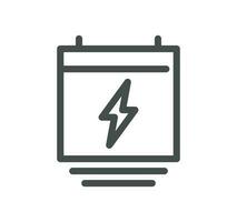 Energy related icon outline and linear vector. vector