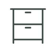 Hotel related icon outline and linear vector. vector