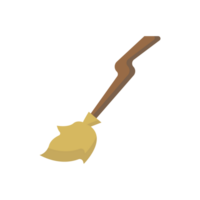 cute broom illustration icon png