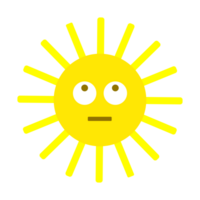 carino sole illustrazione icona png