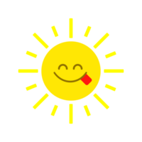 schattig zon illustratie icoon png