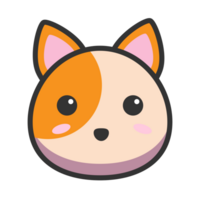 cute cat illustration icon png