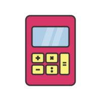 rekenmachine illustratie icoon png