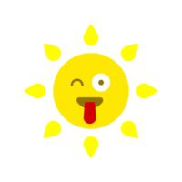 schattig zon illustratie icoon png