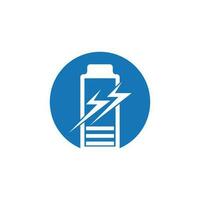 Power Battery Energy Logo Vector Illustration