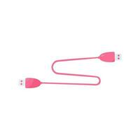 USB cable computadora rosado elemento icono logo vector