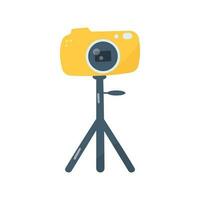 photography day camera color tripod element icon vector