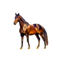 staand paard, paard transparant achtergrond PNG clip art ai generatief