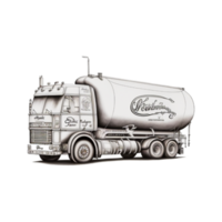 Tank truck png generative ai