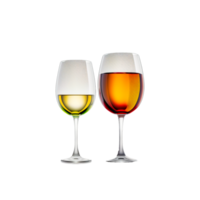 Wein Brille png ai generativ