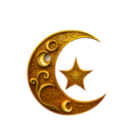 eid mubarak lune png génératif ai