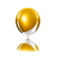 Gold Weiß Ballon png ai generativ