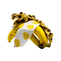 banana fruta cobrir com panos generativo ai png