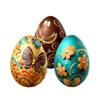 decorativo Pascua de Resurrección huevo png generativo ai