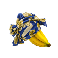 banana fruta cobrir com panos generativo ai png