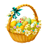 bellissimo Pasqua cestino png generativo ai