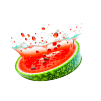 vattenmelon kreativitet citrullus lanatus, kreativ vattenmelon vulkan, mat, tomat, kreativ konstverk png generativ ai