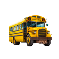 skola buss transport mitten skola png generativ ai