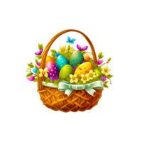 magnifique Pâques panier png génératif ai