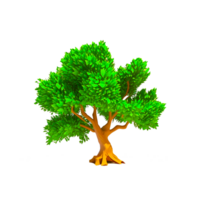 Baum auf transparent Hintergrund generativ ai png