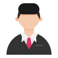 cute businessman illustration icon png