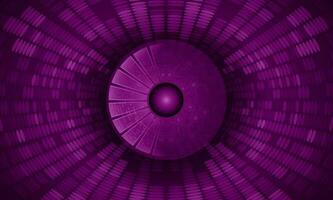 Modern Holographic Eye on Technology Background vector