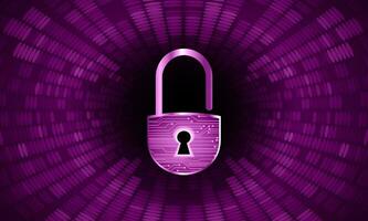 Modern Cybersecurity Technology Background with padlock vector