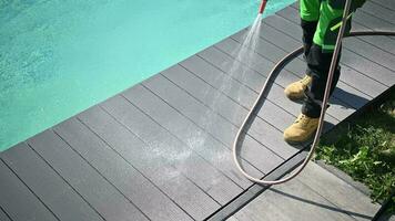 Composite Made Poolside Deck Washing video