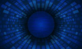 Modern Cybersecurity Technology Background with Blue Globe vector