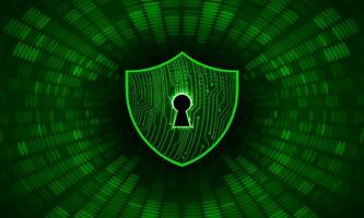 Modern Cybersecurity Technology Background with shield vector