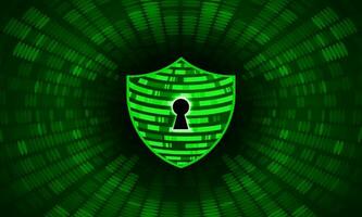 Modern Cybersecurity Technology Background with shield vector