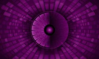 Modern Cybersecurity Technology Background with eye vector