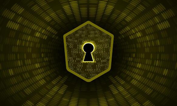 Modern Cybersecurity Technology Background with shield vector