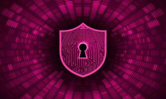 Modern Cybersecurity Technology Background with shield vector