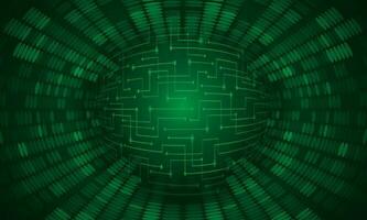 Modern Holographic Globe on Technology Background vector