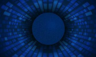 Modern Holographic Globe on Technology Background vector