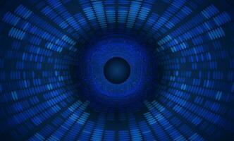 Modern Holographic Globe on Technology Background vector