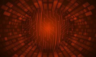 Modern Holographic Globe on Technology Background vector