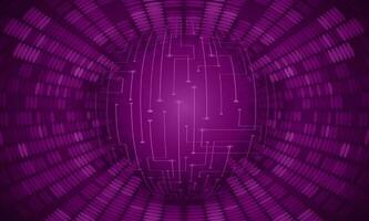 Modern Holographic Globe on Technology Background vector