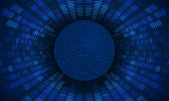 Modern Holographic Globe on Technology Background vector