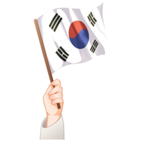 Sydkorea flagga png