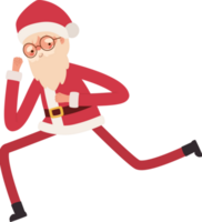 süß dünn Santa Über Weiß png