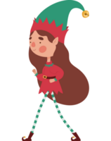 cute elf woman design  png