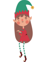 cute elf woman illustration  png