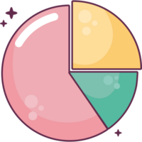 cute pie graph  png