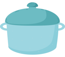 bleu pot conception plus de blanc png